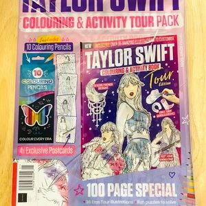 New Taylor Swift Colouring & Activity Tour Pack Coloring Book Sealed Pencils